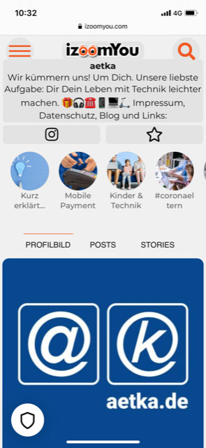 Instagram Profilbild im Browser vergrößern