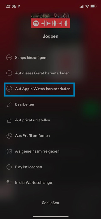 Spotify Download Apple Watch