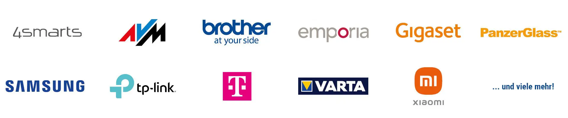 &Uuml;bersicht Top Marken im Onlineshop