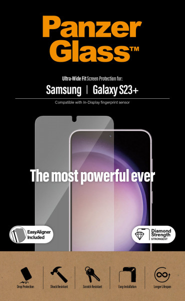 PanzerGlass Samsung Galaxy S23+ UWF AB w. EasyAligner