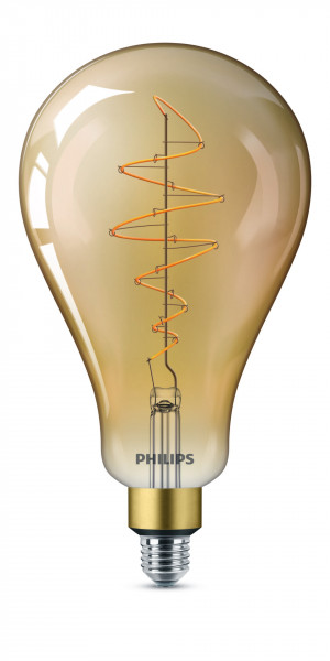 Philips LED Lampe Vintage XL-Standard 40W E27 dimmbar gold 1er