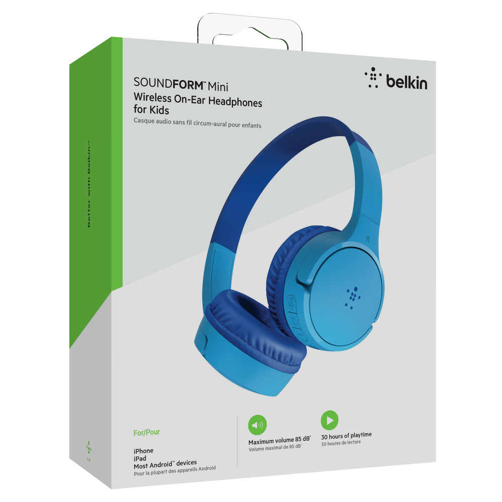 Belkin SOUNDFORM™ Mini On-Ear Kopfhörer für Kinder, blau | aetka Shop