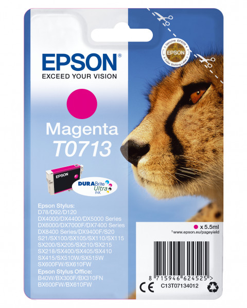 Epson Tintenpatrone T071 magenta (5,5ml)