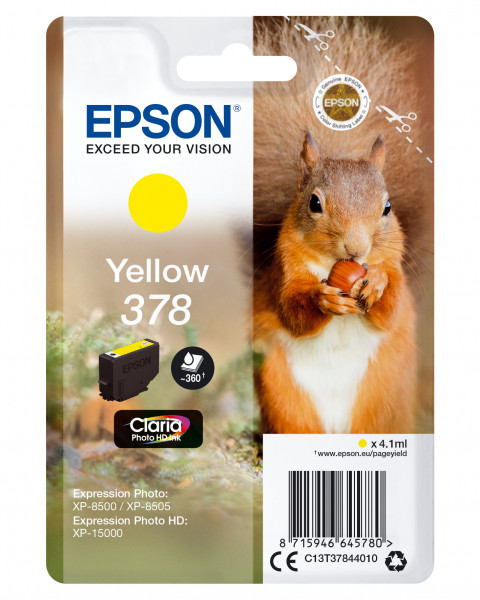 Epson Tintenpatrone 378 Gelb (4,1ml)