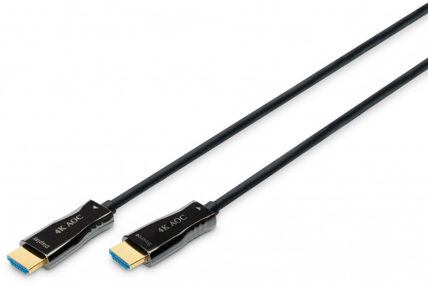 DIGITUS HDMI AOC Hybrid LWL Kabel, UHD 4K, Typ-A St/St, 10m