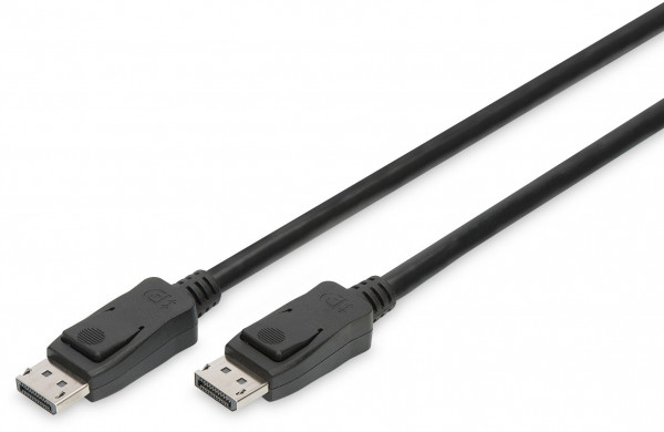 ASSMANN DisplayPort Kabel DP 1.0m Verriegelung Ultra HD 8K sw.