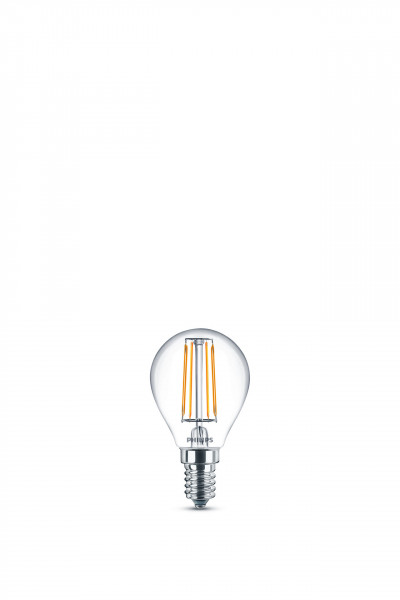 Philips LED classic Lampe 40W E14 Tropf Warmw 470lm klar 2erP