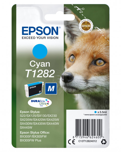 Epson Tintenpatrone T128 Cyan (3,5ml)