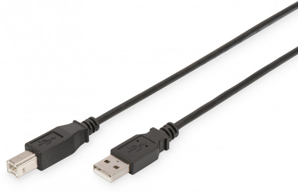 ASSMANN USB 2.0 Kabel Typ A-B 1.8m USB 2.0 konform sw.