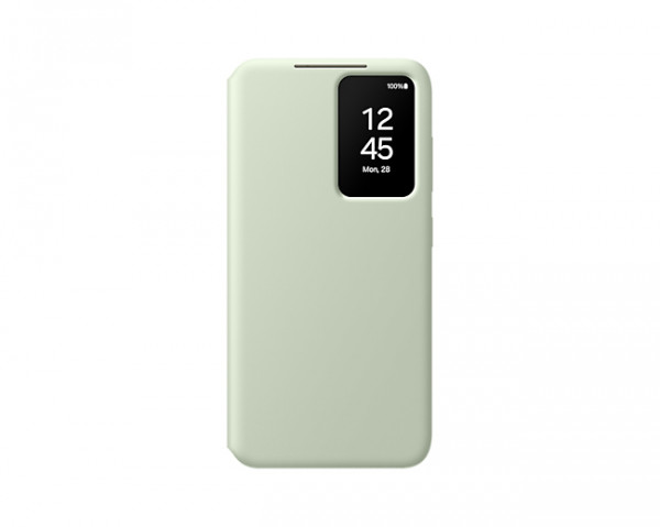 Samsung Smart View Wallet Case S24, Light Green+Mobeen Glas