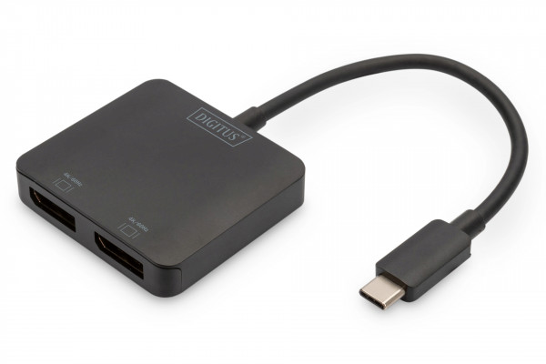 DIGITUS 2-Port MST Video Hub (USB-C™ -> 2x DisplayPort)