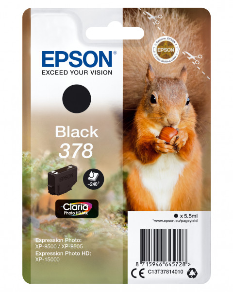 Epson Tintenpatrone 378 Schwarz (5,5ml)