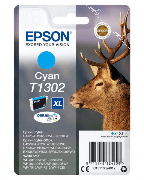 Epson Tintenpatrone T130 Cyan XL (10,1ml)