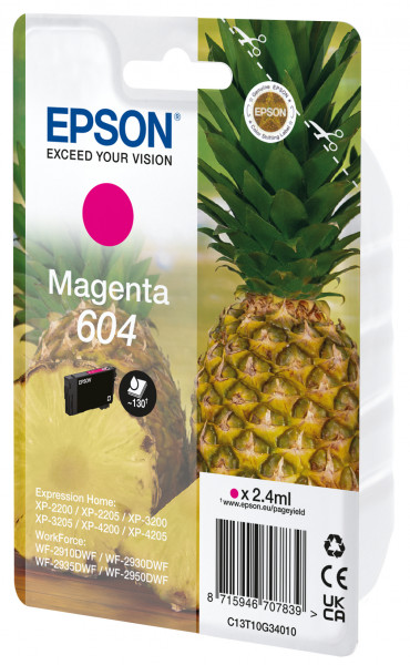 Epson Tintenpatrone 604 Magenta (2,4ml)