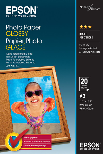 Epson Fotopapier glänzend C13S042536 (A3-20 Blatt)