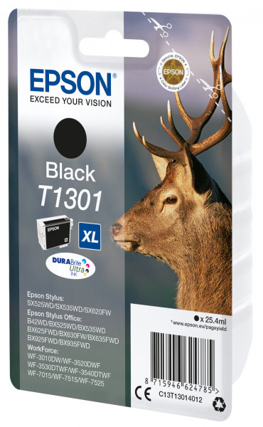 Epson Tintenpatrone T1301 DURABrite Ultra Schwarz