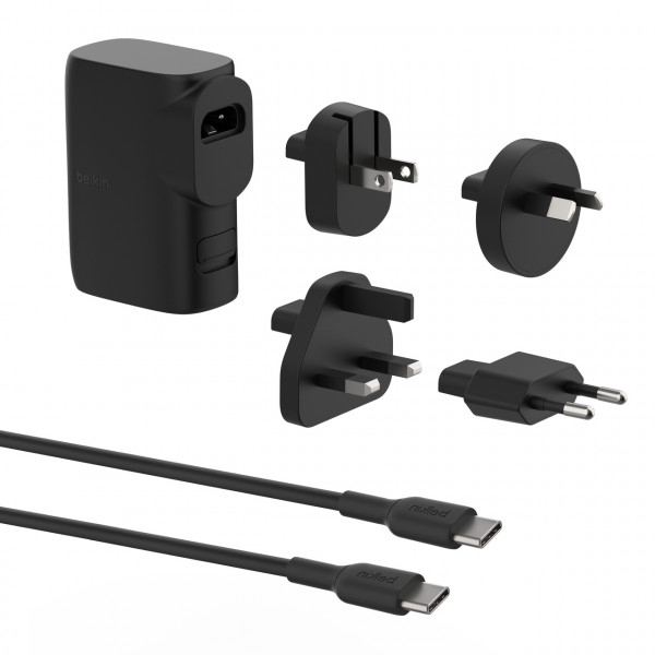 Belkin BOOST CHARGE Hybrid Dual USB-C+A-Ladegerät 25W, b