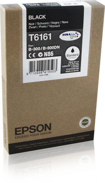 Epson Tintenpatrone T6161 Schwarz (76ml)