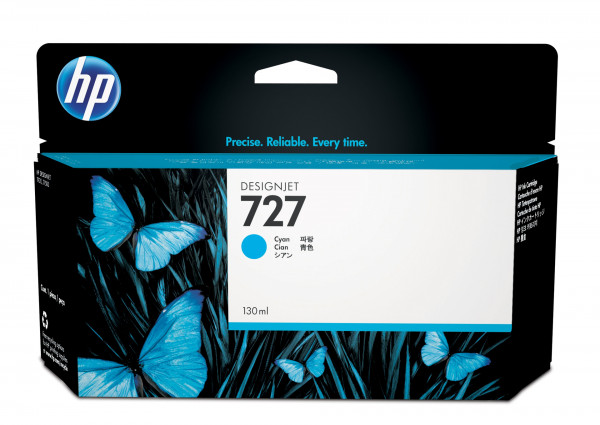 HP 727 Cyan DesignJet Tintenpatrone, 130 ml