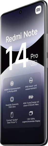 Xiaomi Redmi Note 14 Pro 256GB schwarz Telekom