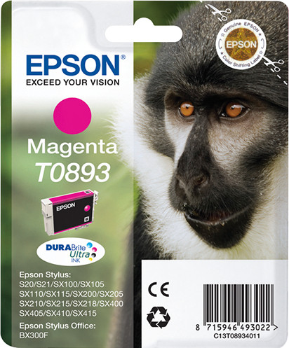 Epson Tintenpatrone T0893 Magenta (3,5ml)