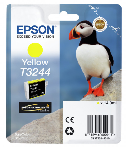 Epson Tintenpatrone T3244 Gelb (14ml)