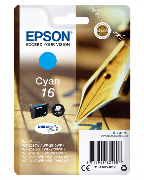 Epson Tintenpatrone 16 Cyan (3,1ml)