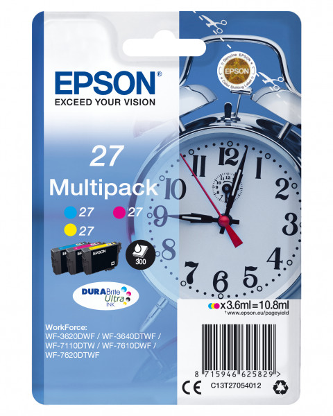 Epson Tintenpatronen Multipack 27 (3 Farben)