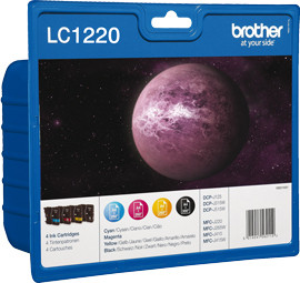 Brother Tintenpatronen LC-1220 Multipack (je 1x BK/M/C/Y)