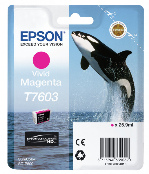 Epson Tintenpatronen T7603 Magenta (26 ml)