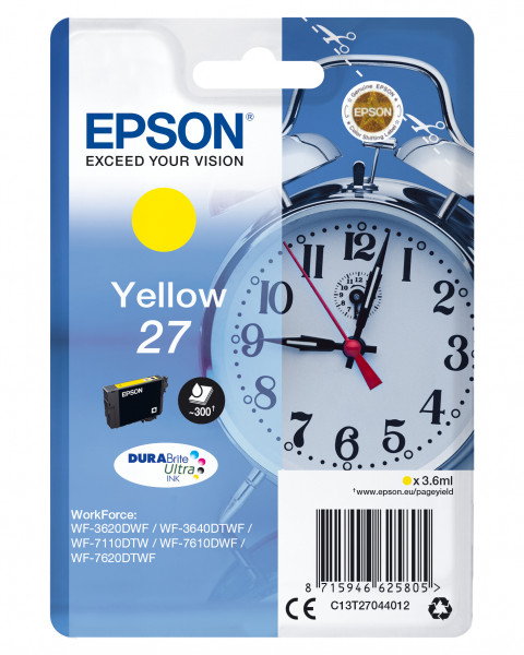 Epson Tintenpatrone 27 gelb (3,6ml)