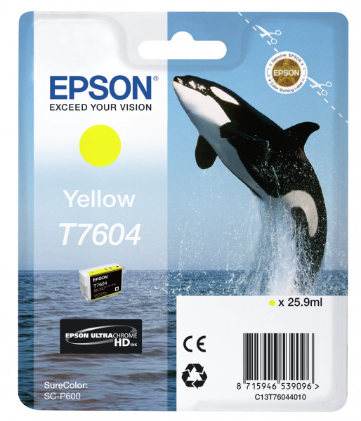 Epson Tintenpatrone T7604 Gelb (26 ml)