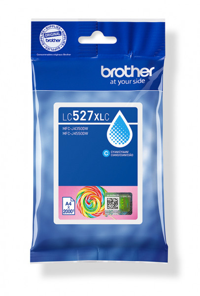Brother Tintenpatrone LC-527XLC Cyan (ca. 2000 Seiten)
