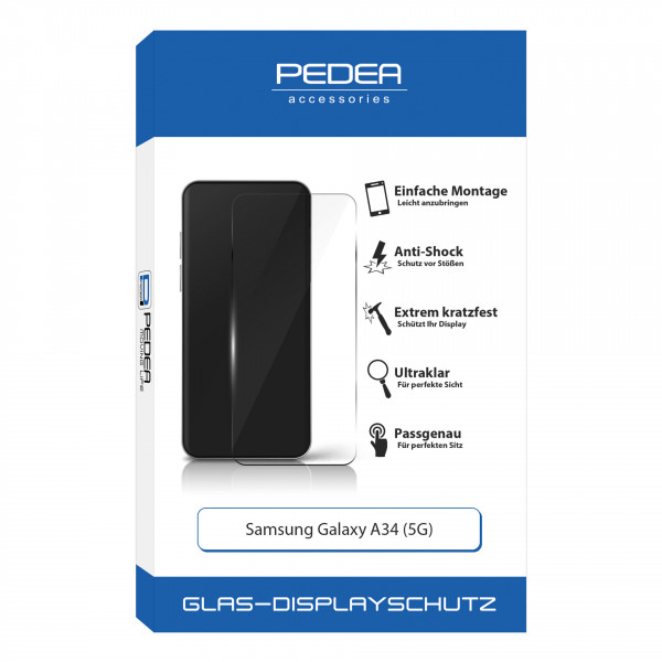 PEDEA Display-Schutzglas Samsung Galaxy A34 (5G)