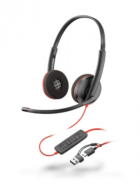 Poly Headset Blackwire C3220 Stereo USB-C/A