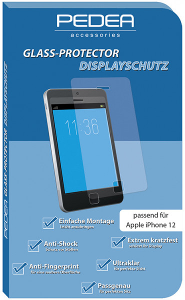 PEDEA Display-Schutzglas für Apple iPhone 12