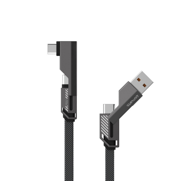 4smarts USB-C Kabel ComboCord Flat Right Angle 240W, 1,5m