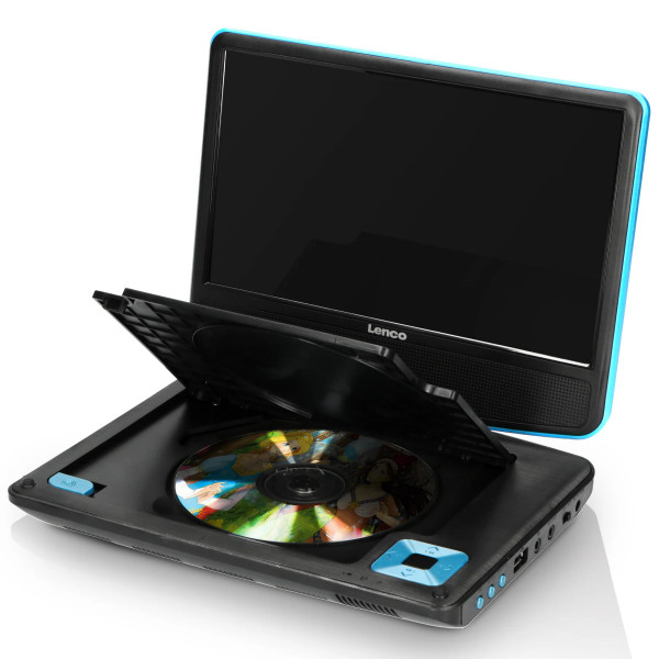 Lenco DVP-910BU 9" DVD-Player Set m. Kopfhörer blau/schwarz