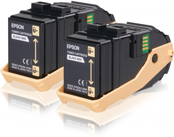 Epson Toner S050609 Doppelpack für AL-C9300N Schwarz