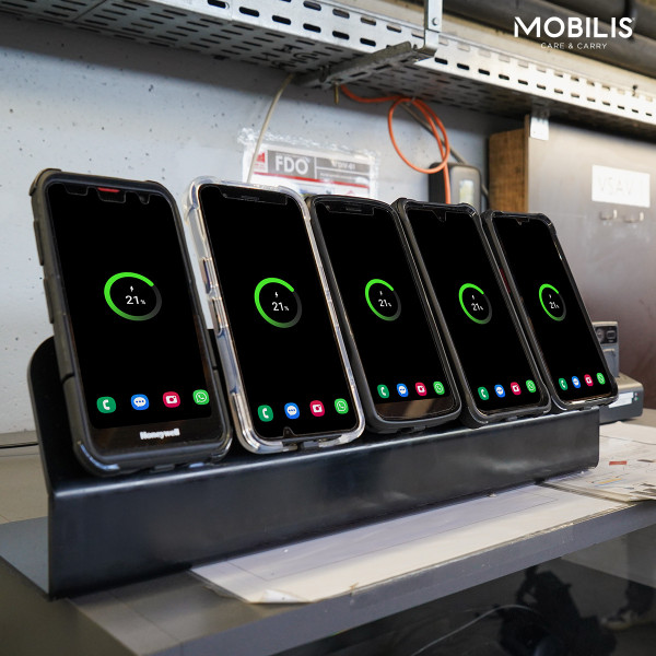 Mobilis Energia Dock – Charging station 5 slots 120W - EU plug