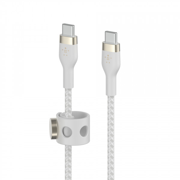 Belkin PRO Flex USB-C/USB-C Kabel, bis 60W, 1m, weiß