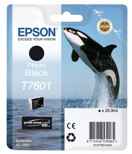 Epson Tintenpatrone T7601 Schwarz (25,9ml)