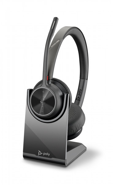 Poly BT Headset Voyager 4320 UC Stereo USB-A Teams mit Stand