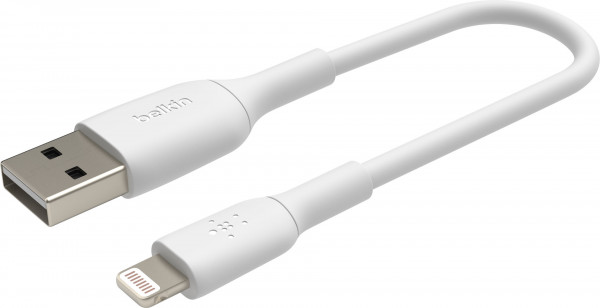 Belkin Lightning Lade/Sync Kabel PVC mfi zertifiziert 15cm wht