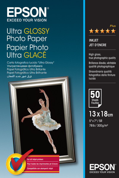 Epson Fotopapier ultraglänzend C13S41944 (13x18cm-50 Blatt)