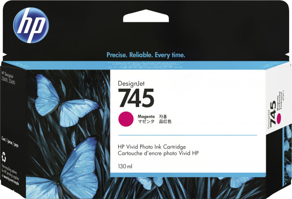 HP 745 DesignJet Druckerpatrone Magenta, 130 ml