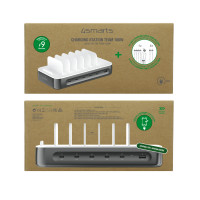 Vorschau: 4smarts Ladestation Team 100W 5C/1A inkl. 6 Kabel, spacegrau Vorschau: 4smarts Ladestation Team 100W 5C/1A inkl. 6 Kabel, spacegrau