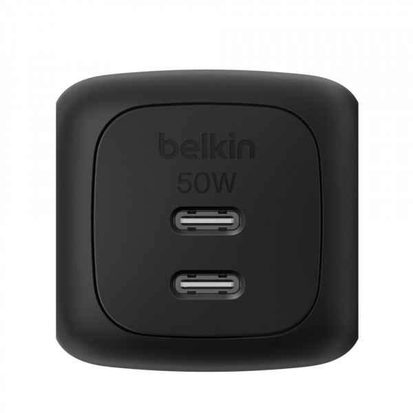 Belkin 50W Dual USB-C Ladegerät Power Delivery und PPS, black