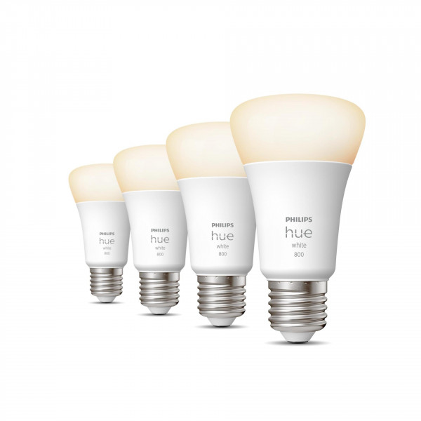 Philips Hue White E27 Viererpack 4x800lm 60W