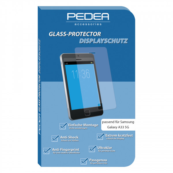 PEDEA Display-Schutzglas für Samsung Galaxy A33 5G